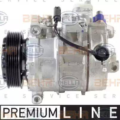 HELLA 8FK 351 105-031 - Compressor, air conditioning autospares.lv