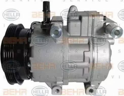 HELLA 8FK 351 106-221 - Compressor, air conditioning autospares.lv