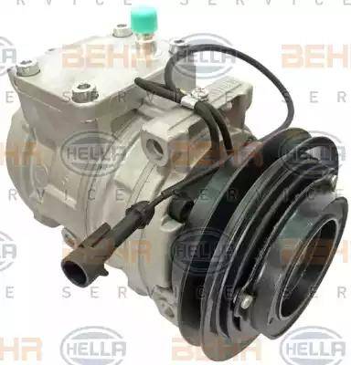 HELLA 8FK 351 108-921 - Compressor, air conditioning autospares.lv