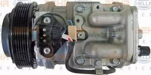 HELLA 8FK 351 108-001 - Compressor, air conditioning autospares.lv