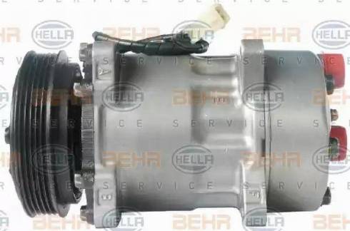 HELLA 8FK 351 119-551 - Compressor, air conditioning autospares.lv