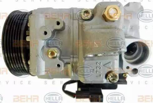 HELLA 8FK 351 114-991 - Compressor, air conditioning autospares.lv