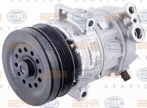 HELLA 8FK 351 114-281 - Compressor, air conditioning autospares.lv