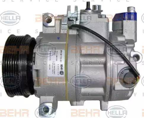 HELLA 8FK 351 110-881 - Compressor, air conditioning autospares.lv