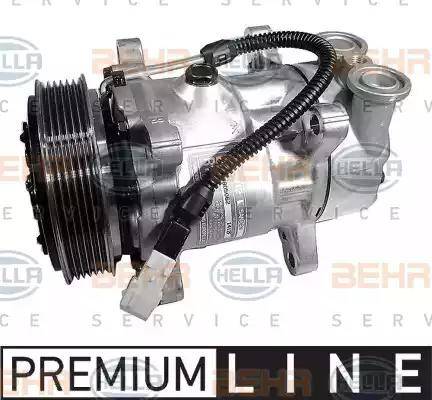 HELLA 8FK 351 134-161 - Compressor, air conditioning autospares.lv