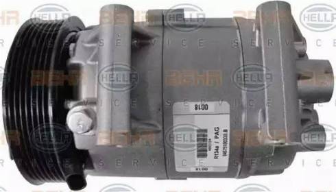 HELLA 8FK 351 135-061 - Compressor, air conditioning autospares.lv