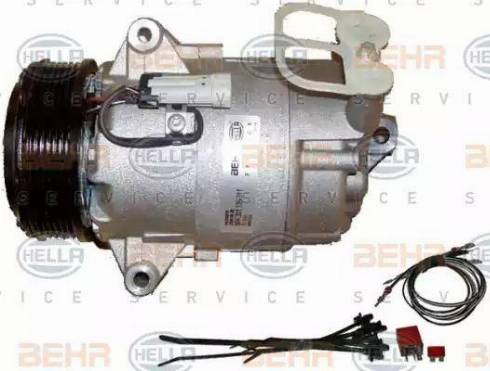 HELLA 8FK 351 135-811 - Compressor, air conditioning autospares.lv