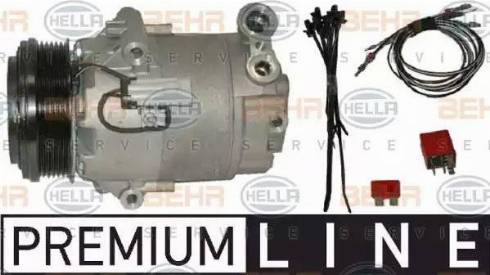 HELLA 8FK 351 135-331 - Compressor, air conditioning autospares.lv