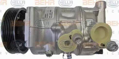 HELLA 8FK 351 136-061 - Compressor, air conditioning autospares.lv