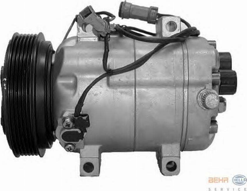 HELLA 8FK351133861 - Compressor, air conditioning autospares.lv