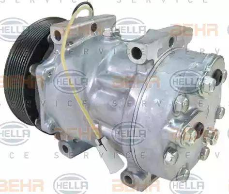 HELLA 8FK 351 132-671 - Compressor, air conditioning autospares.lv