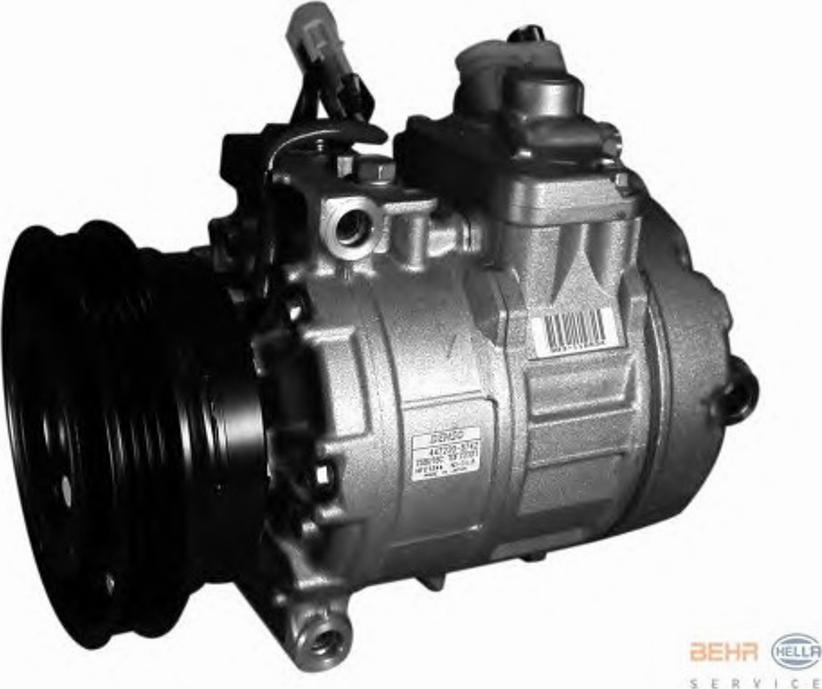 HELLA 8FK 351 132-091 - Compressor, air conditioning autospares.lv