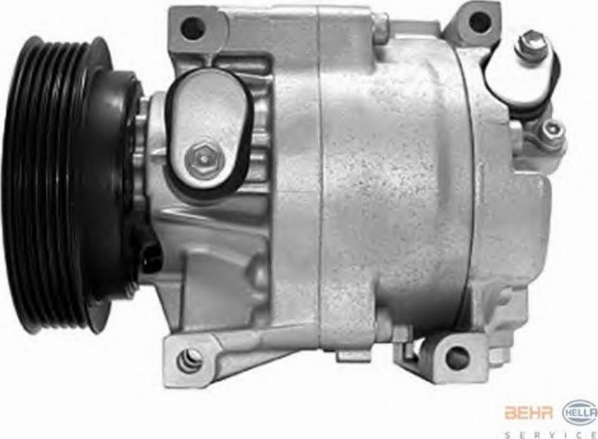 HELLA 8FK 351 129-591 - Compressor, air conditioning autospares.lv