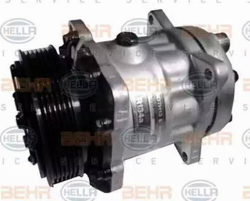 HELLA 8FK 351 125-051 - Compressor, air conditioning autospares.lv