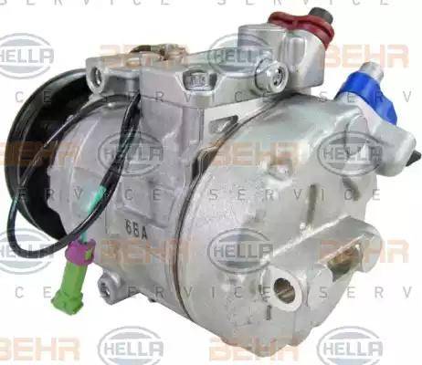 HELLA 8FK 351 126-481 - Compressor, air conditioning autospares.lv