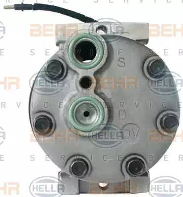 HELLA 8FK 351 126-621 - Compressor, air conditioning autospares.lv