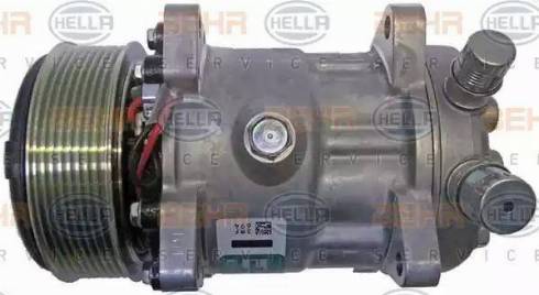 HELLA 8FK 351 126-001 - Compressor, air conditioning autospares.lv