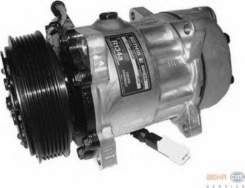 HELLA 8FK 351 126-361 - Compressor, air conditioning autospares.lv