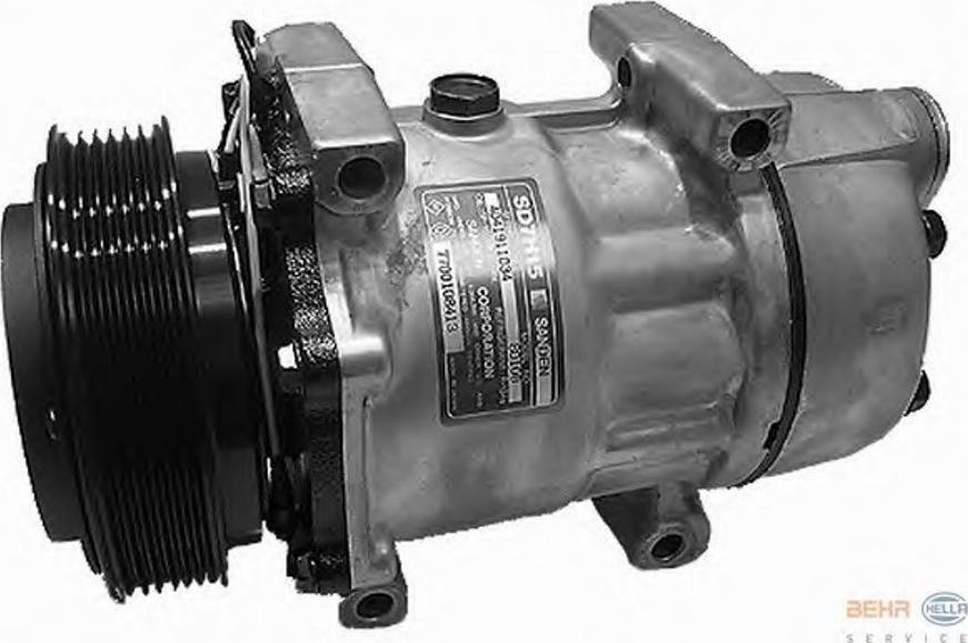 HELLA 8FK351126331 - Compressor, air conditioning autospares.lv