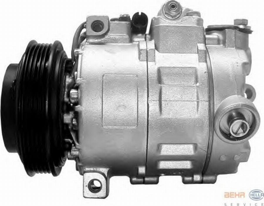 HELLA 8FK351128591 - Compressor, air conditioning autospares.lv