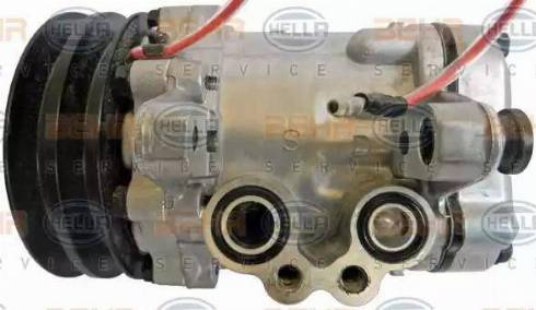 HELLA 8FK 351 128-501 - Compressor, air conditioning autospares.lv