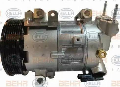 HELLA 8FK 351 123-571 - Compressor, air conditioning autospares.lv