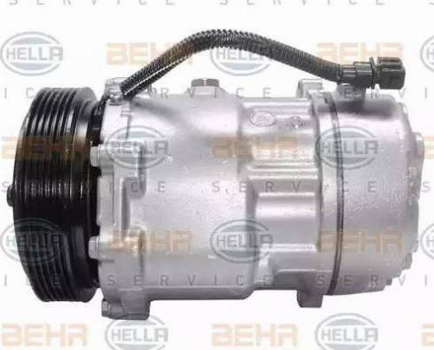 HELLA 8FK 351 127-931 - Compressor, air conditioning autospares.lv