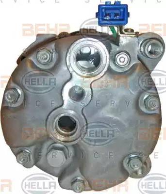 HELLA 8FK 351 127-681 - Compressor, air conditioning autospares.lv