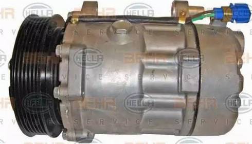 HELLA 8FK 351 127-681 - Compressor, air conditioning autospares.lv