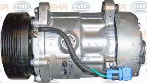 HELLA 8FK 351 127-021 - Compressor, air conditioning autospares.lv