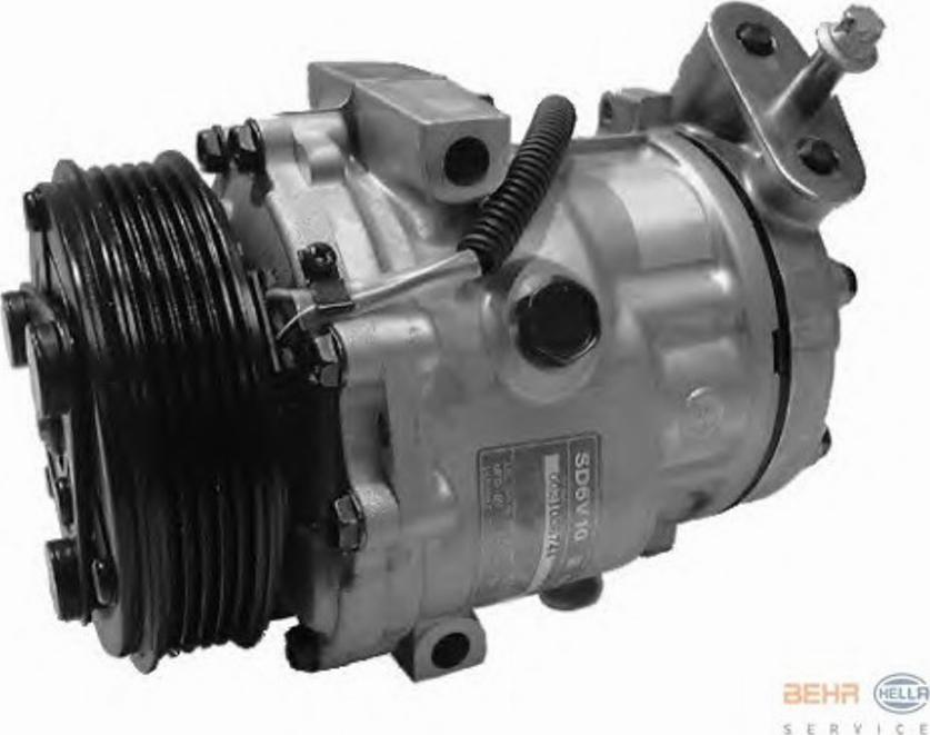 HELLA 8FK 351 127-701 - Compressor, air conditioning autospares.lv