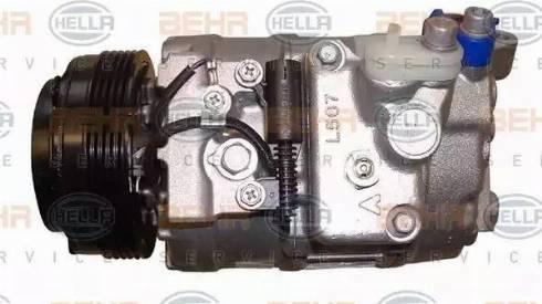 HELLA 8FK 351 176-001 - Compressor, air conditioning autospares.lv