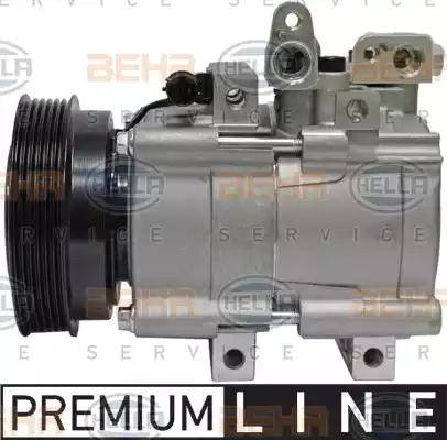 HELLA 8FK 351 340-411 - Compressor, air conditioning autospares.lv