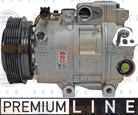 HELLA 8FK 351 340-111 - Compressor, air conditioning autospares.lv