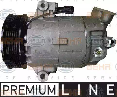 HELLA 8FK 351 340-201 - Compressor, air conditioning autospares.lv