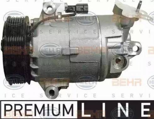 HELLA 8FK 351 340-221 - Compressor, air conditioning autospares.lv