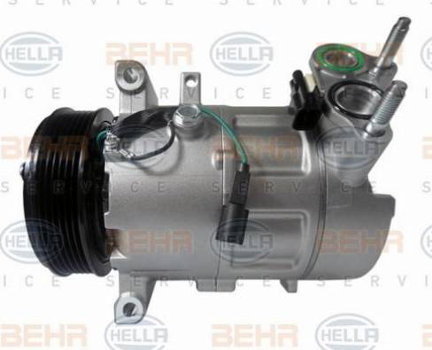 HELLA 8FK 351 341-581 - Compressor, air conditioning autospares.lv