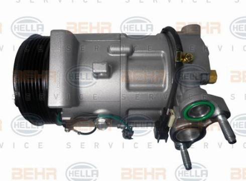 HELLA 8FK 351 341-581 - Compressor, air conditioning autospares.lv