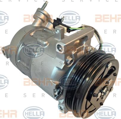 HELLA 8FK 351 341-601 - Compressor, air conditioning autospares.lv