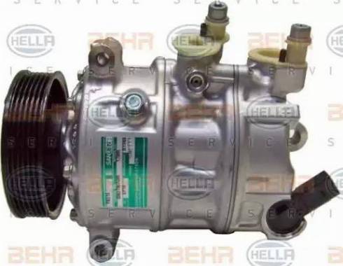 HELLA 8FK 351 341-091 - Compressor, air conditioning autospares.lv