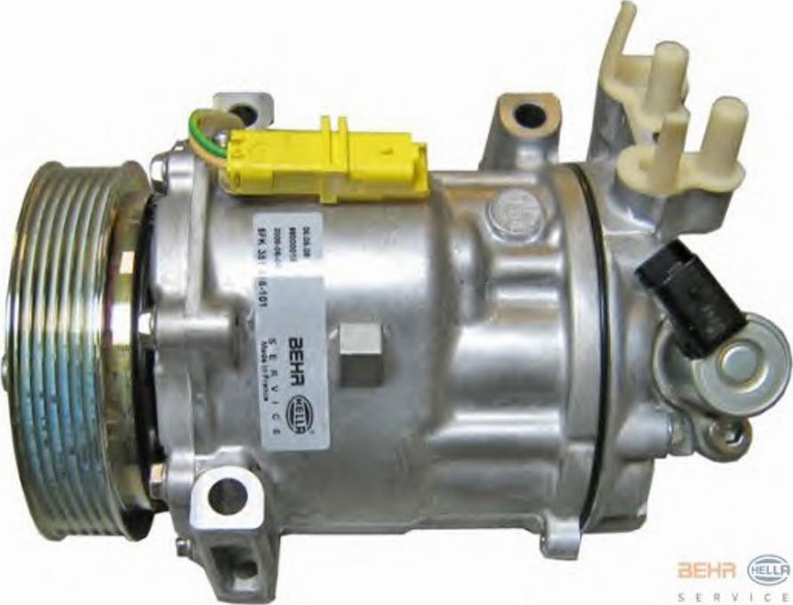 HELLA 8FK351316101 - Compressor, air conditioning autospares.lv