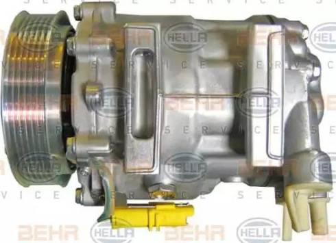 HELLA 8FK 351 316-381 - Compressor, air conditioning autospares.lv