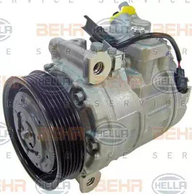 HELLA 8FK 351 334-481 - Compressor, air conditioning autospares.lv