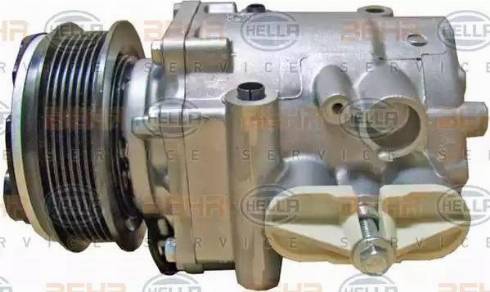 HELLA 8FK 351 334-101 - Compressor, air conditioning autospares.lv