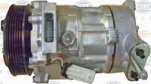 HELLA 8FK 351 334-311 - Compressor, air conditioning autospares.lv