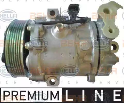 HELLA 8FK 351 334-261 - Compressor, air conditioning autospares.lv