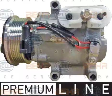 HELLA 8FK 351 334-211 - Compressor, air conditioning autospares.lv