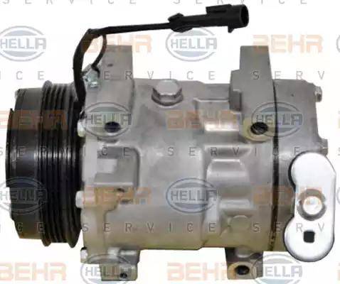 HELLA 8FK 351 334-751 - Compressor, air conditioning autospares.lv