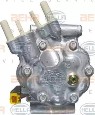 HELLA 8FK 351 322-401 - Compressor, air conditioning autospares.lv