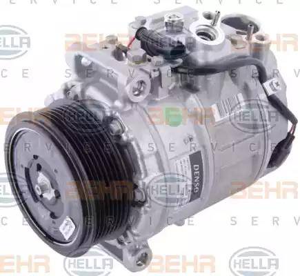 HELLA 8FK 351 322-411 - Compressor, air conditioning autospares.lv